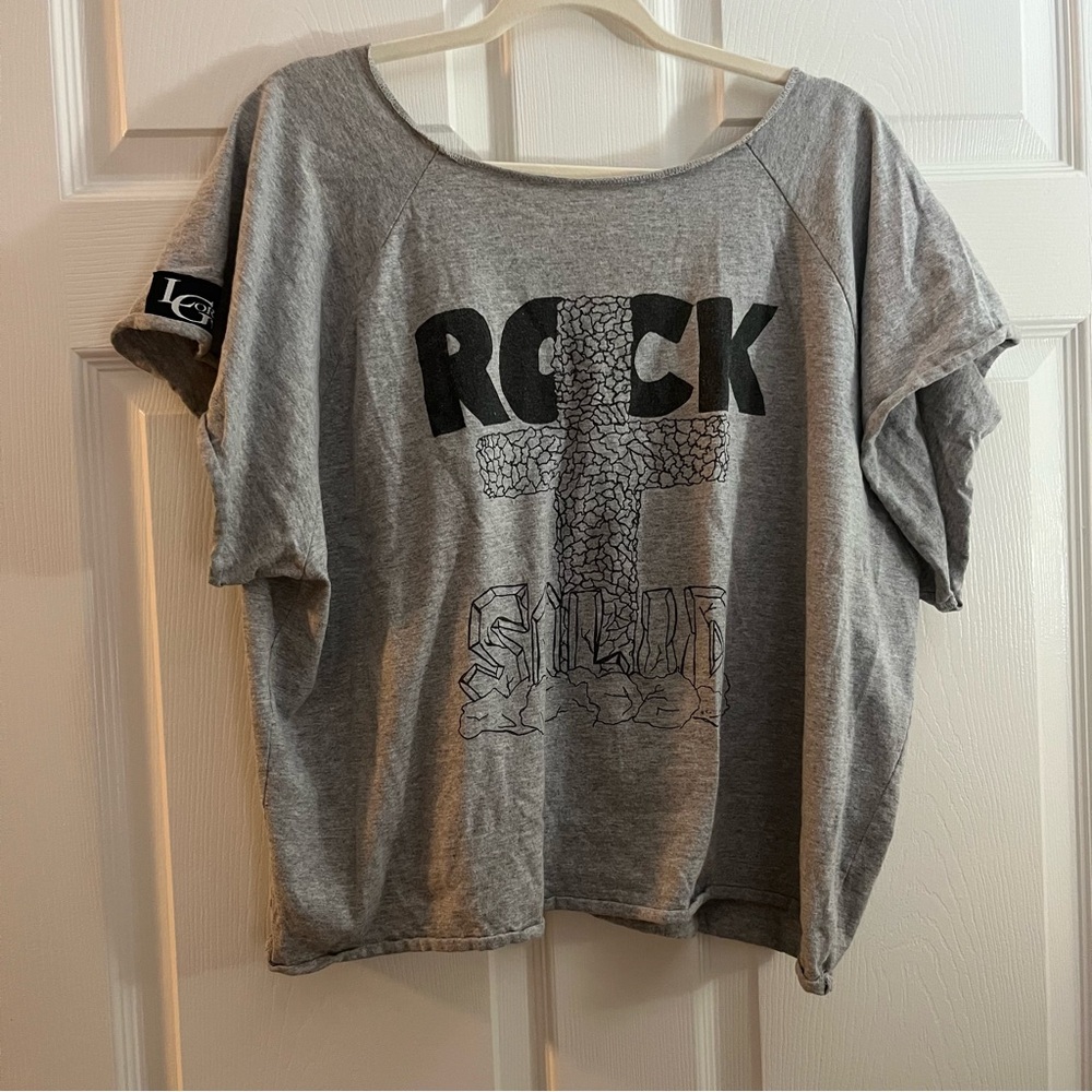 Vtg Lord’s Gym Rock Solid Graphic T-Shirt XL